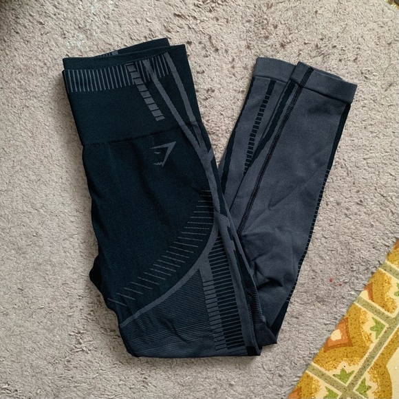 Gymshark ‘Geo’ Seamless Legging (S) - black - Picture 1 of 5
